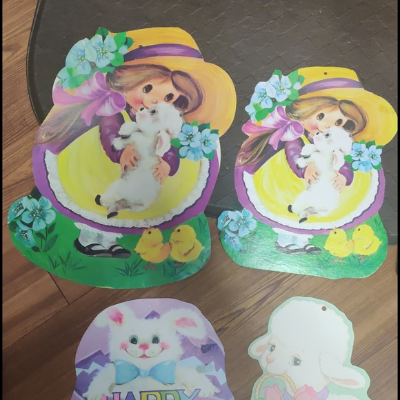 1970s eureka vintage Easter window cutouts - Picture 2 of 8
